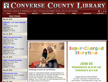 Tablet Screenshot of conversecountylibrary.org